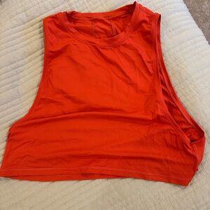 Lululemon Athletica Vibrant Red Muscle Tee